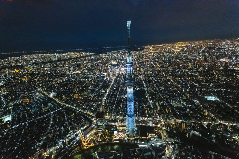 東京スカイツリー周辺夜景