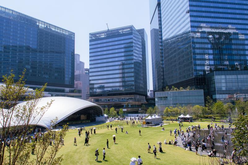 大阪・梅田駅周辺の風景-うめきた公園