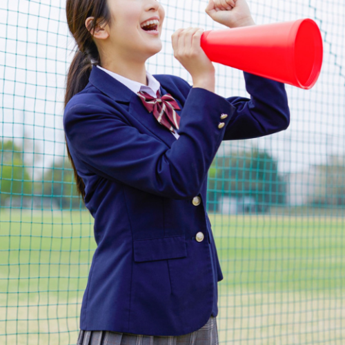 女子高生・女子中学生・応援