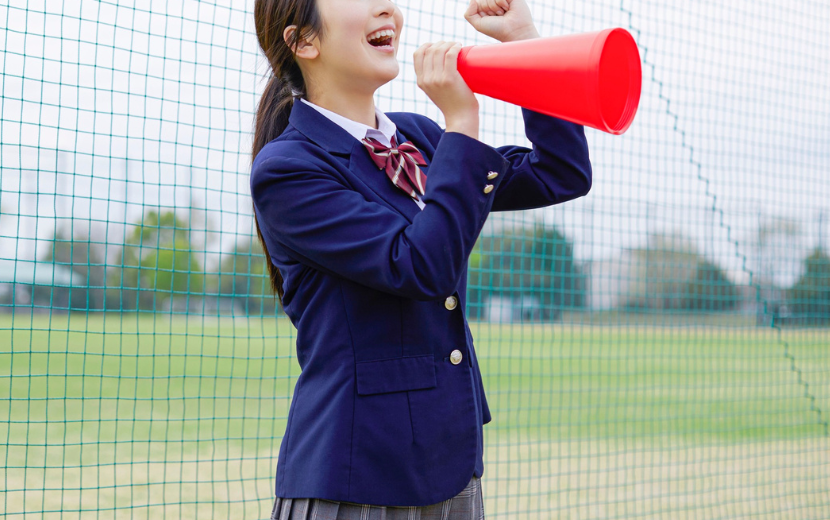 女子高生・女子中学生・応援