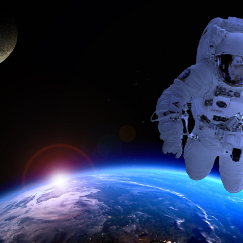 宇宙-地球-月-宇宙飛行士